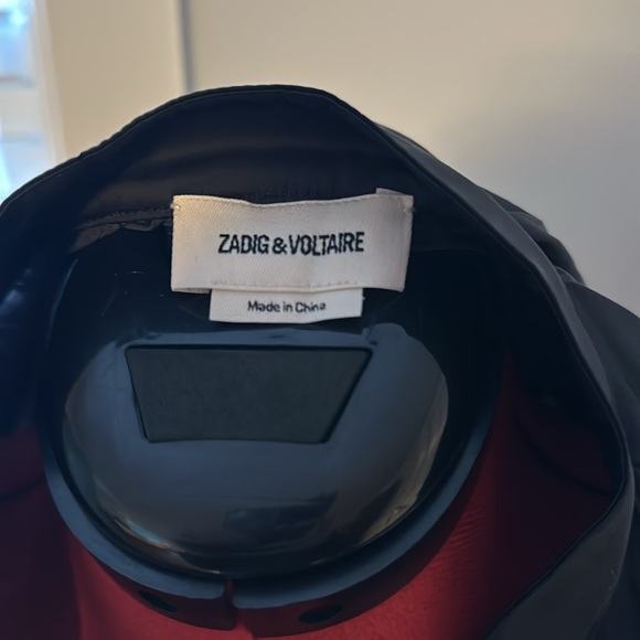 Zadig & Voltaire Black Satin Rinka Dress, Size Small - Picture 5 of 6